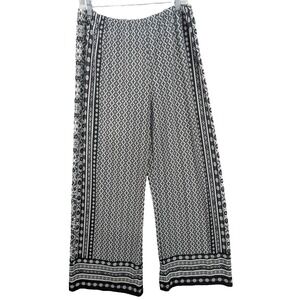 Anthony Richards Wide Leg Pants Women's Large Stretch High Rise Beach Vacation
